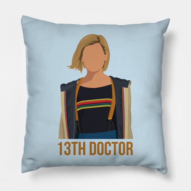 Jodie Whittaker Pillow by bethmooredesigns10