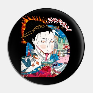 zombie geisha Pin