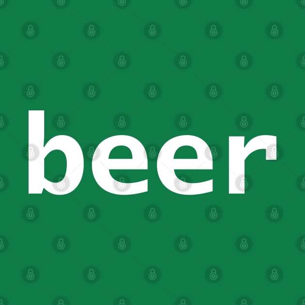 Beer Minimal Typography Generic by ellenhenryart