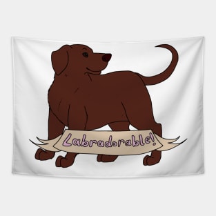 Labradorable! (Brown Lab) Tapestry