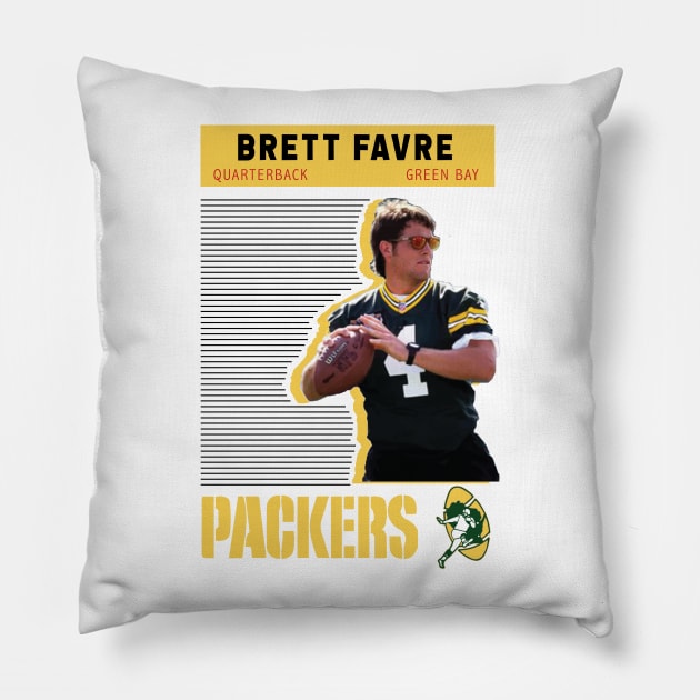 Brett Favre shirt Pillow by KC Designs