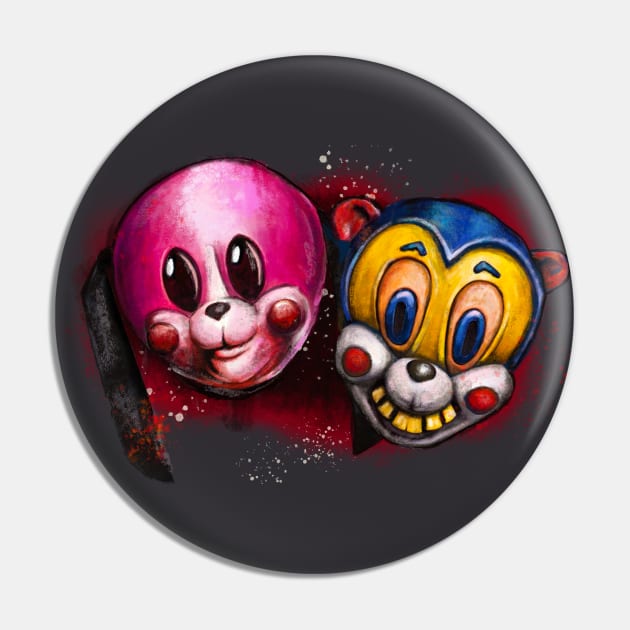 Hazel and Cha Cha Splatter Painting Umbrella Academy Pin by Kraken Sky X TEEPUBLIC