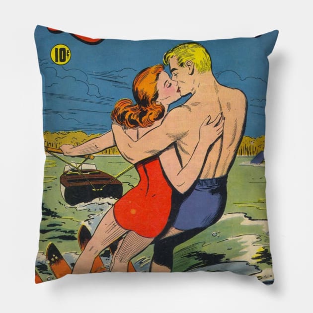 Vintage Confessions of the Lovelorn Cover Pillow by Slightly Unhinged