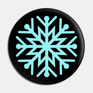 Snowflake - Blacck Pin