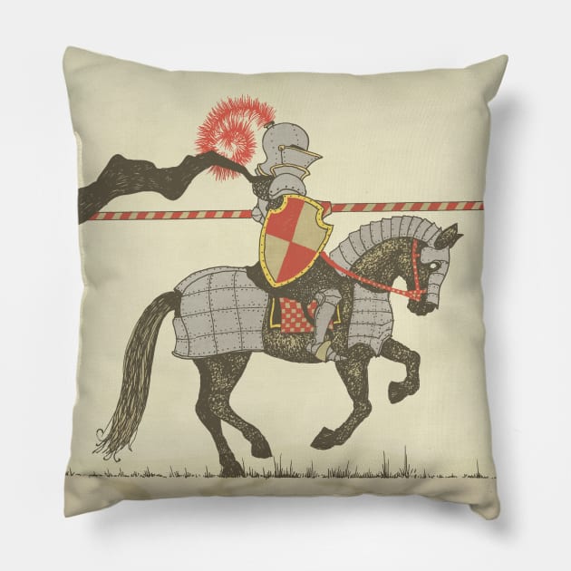 Jousting Knight Pillow by djrbennett