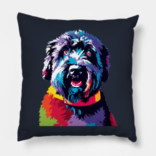 Bouvier des Flandres Pop Art - Dog Lover Gifts Pillow