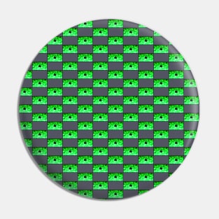 Supernova - Green-White Pattern Pin