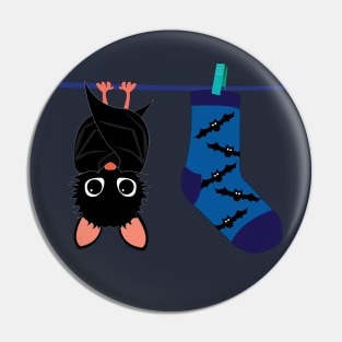 bat cat socks Pin