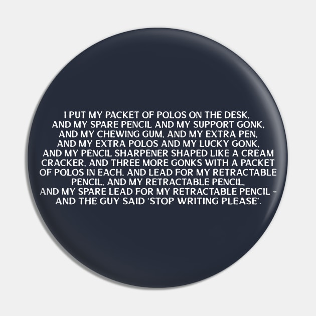 Neil The Young Ones / Classic 80s Quote Pin by DankFutura