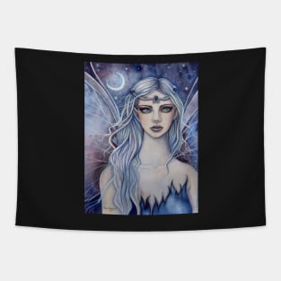 Sapphire Mystical Fairy Fantasy Art by Molly Harrison Tapestry