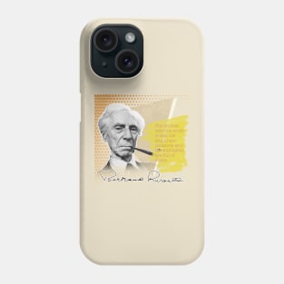 Philosophy. Bertrand Russel. Impostor syndrome Phone Case