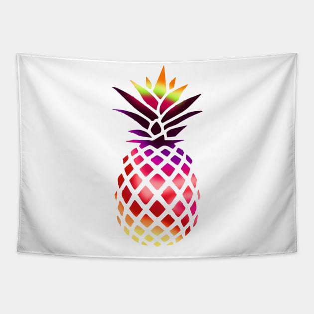 Colorful pineapple Tapestry by Lamink