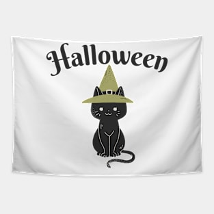 The Halloween cat Tapestry