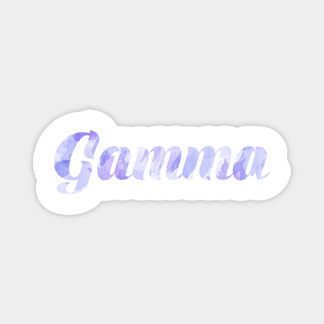 Gamma Blue Watercolor Magnet by ally1021