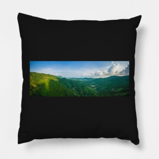 Aerial view of jungle mountains at Ko Samui island Pillow