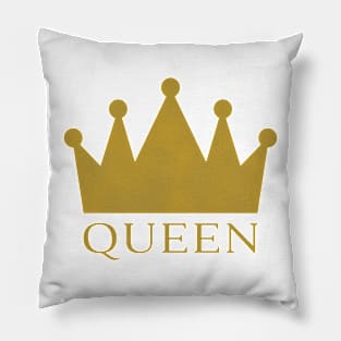 Queen with Crown Pillow