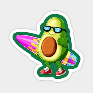 avocado surfer Magnet