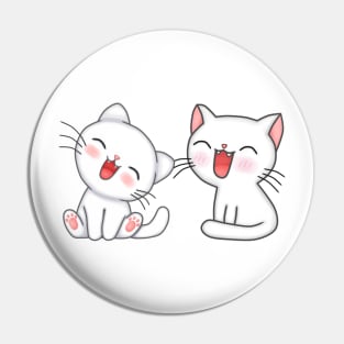 Adorable Happy Kitten Cats Pin