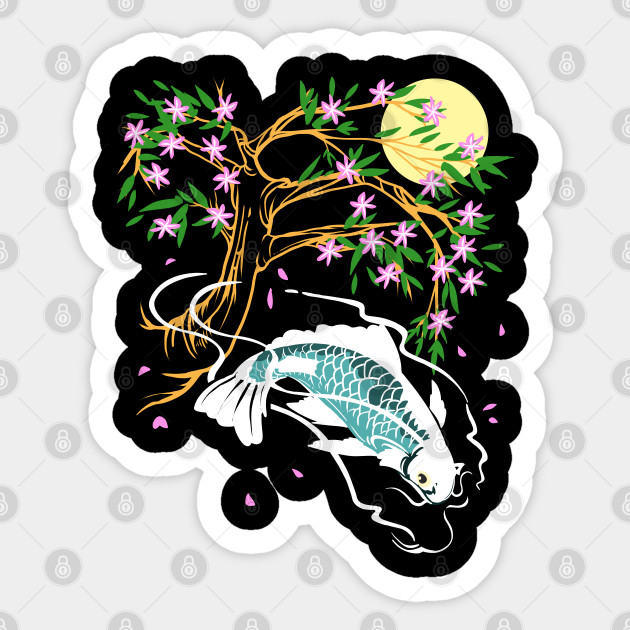 Traditional Asian Koi Fish Product Japaneses Carp Koi Pond Print
