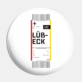Boarding pass for Lübeck Pin