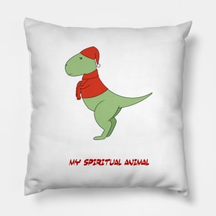 spiritual animal sad trex Pillow