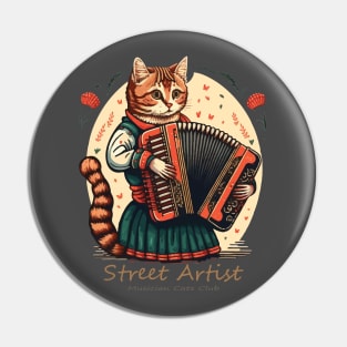 Street Artist Cat Pin