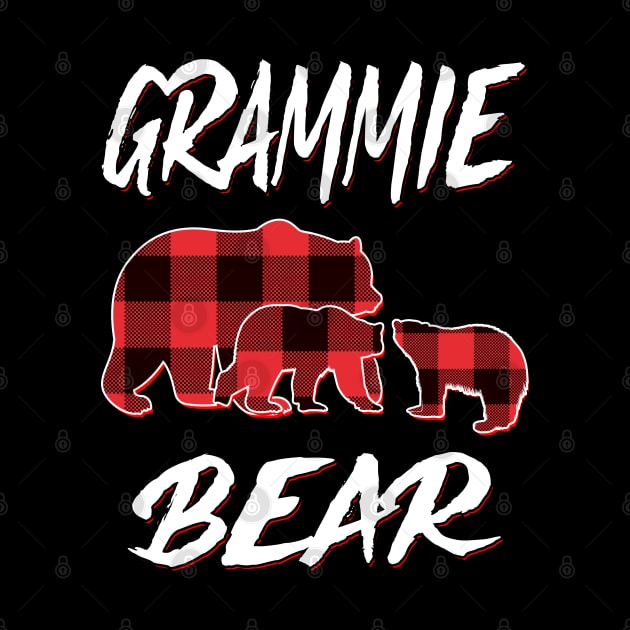 Grammie Bear Red Plaid Christmas Pajama Matching Family Gift by intelus