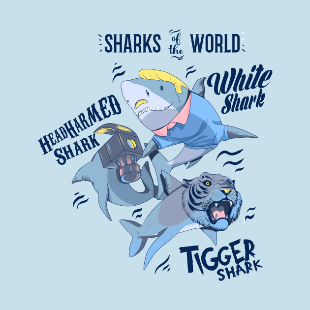 sharks by artbdog