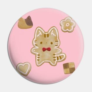 Cookie, the ginger cat Pin