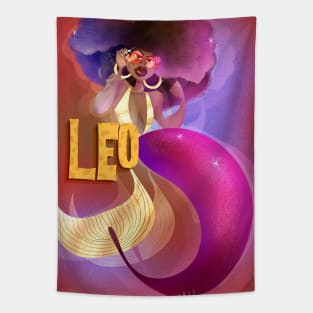 LEO Horoscope Zodiac Artwork Tapestry