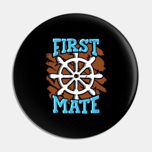 Boating Boat First Mate Gift Pin