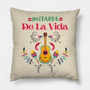 Guitarra de la vida Pillow