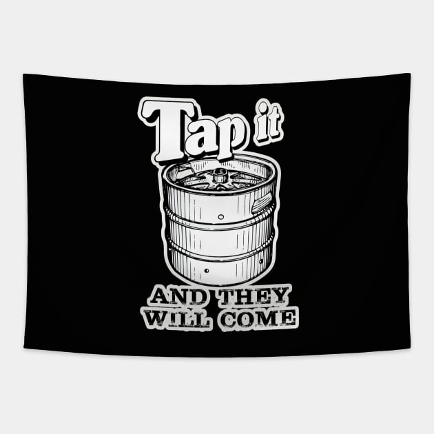 Beer (tap it and they will come). Tapestry by NineBlack