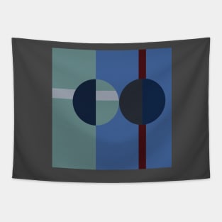 modern abstract geometric design Tapestry