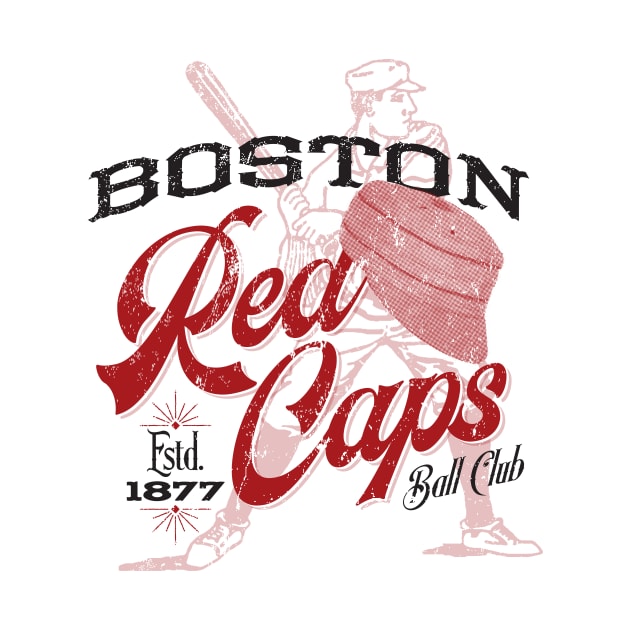 Boston Red Caps by MindsparkCreative