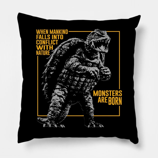 GAMERA - Conflict Pillow by KERZILLA