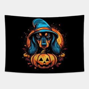 Dachshund Halloween Tapestry