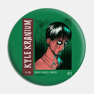 Scary Vintage Japanese Horror Anime "Kyle Kranium" Pin