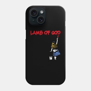 lamb red girl Phone Case