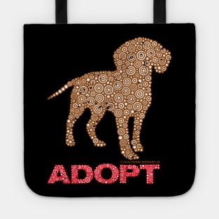 Adopt A Shelter or Rescue Dog Circle Design Tote