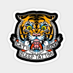 Eat Sleep Tattoo Repeat Magnet