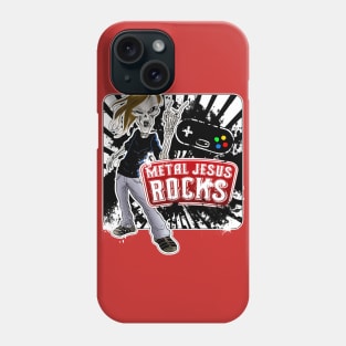 Metal Jesus Skeleton ROCKS Phone Case