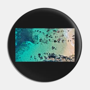 Ocean Abstract Pin