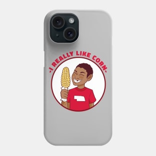 I Really Like Corn // Funny Nebraska Corn Kid Phone Case