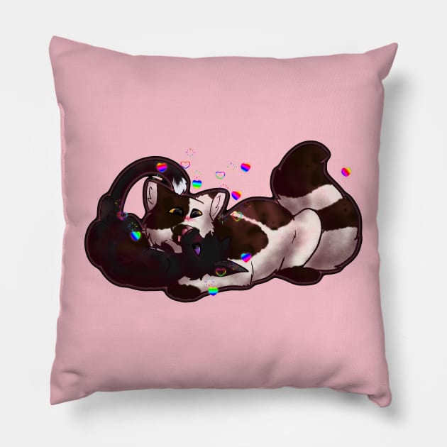 Barley x Ravenpaw Pillow by TangletallonMeow