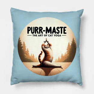 Zen Whiskers - Cat Yoga Master Pillow