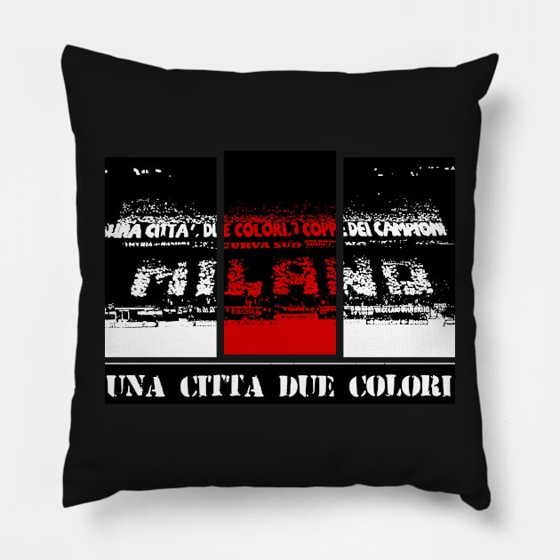 Una cita due colori Pillow by lounesartdessin