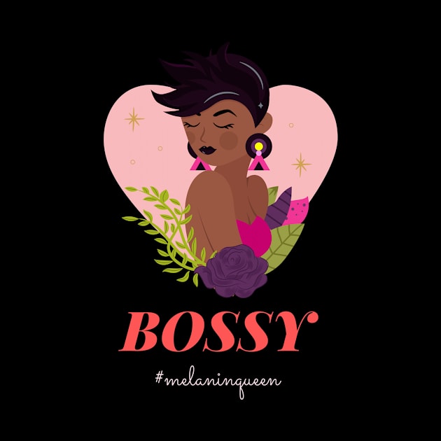 Bossy Melanin Queen Girl Empowerment by Art Deck