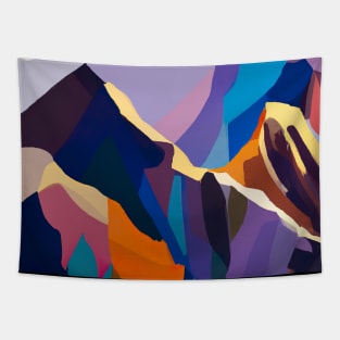 Colorful Mountains Tapestry