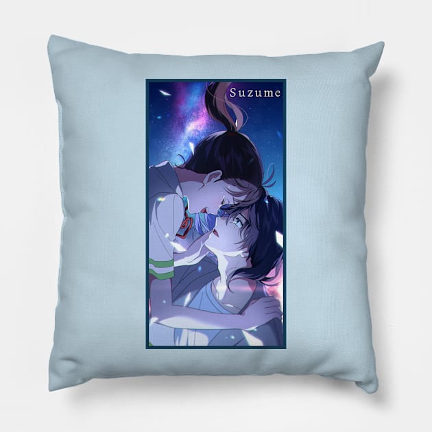 Suzume No Tojimari #3 Pillow by TheDClub70